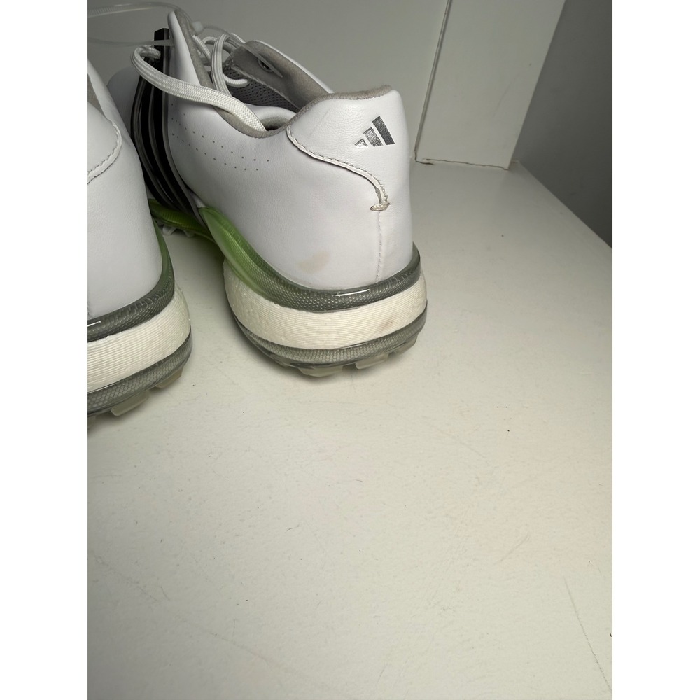 Adidas Tour360 24 Golf Shoes Womens White Black Lime Green Spiked‎ NEW size 7.5 - Picture 13 of 16